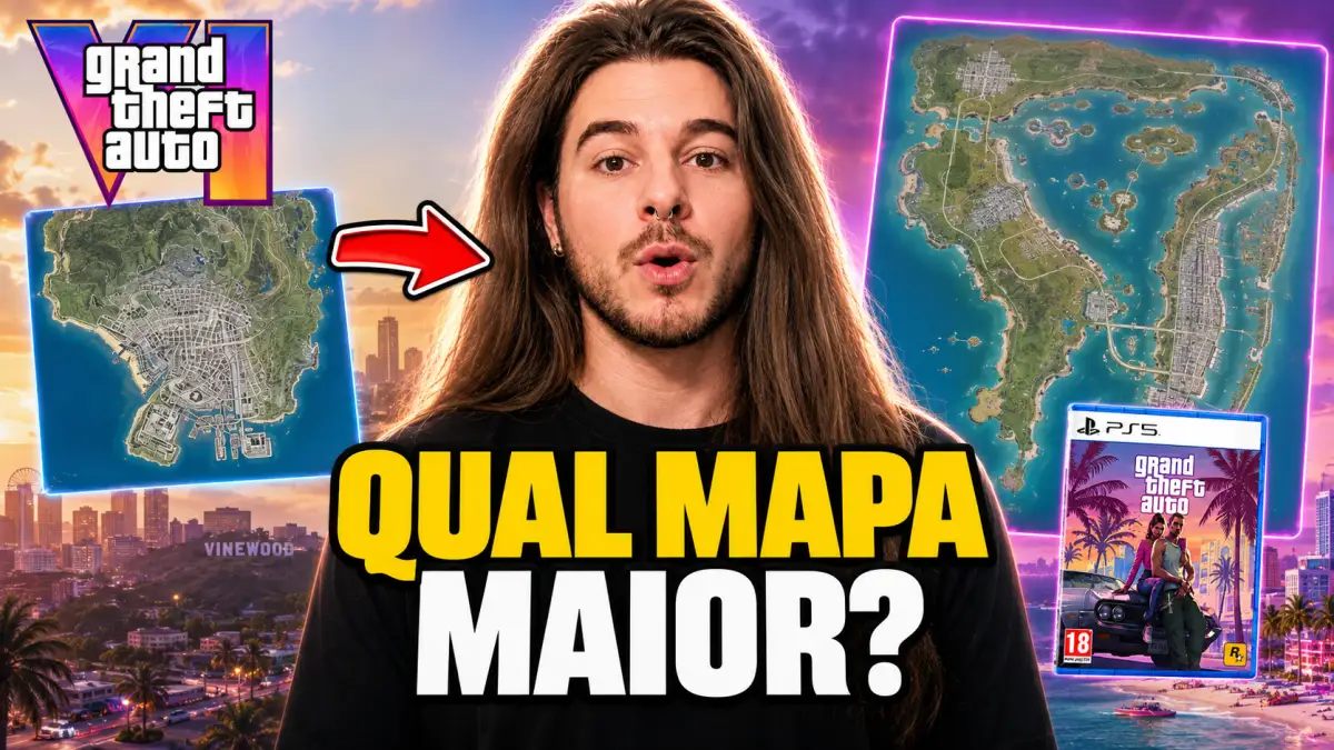 Mapa do GTA 6 vs GTA 5: qual será maior?